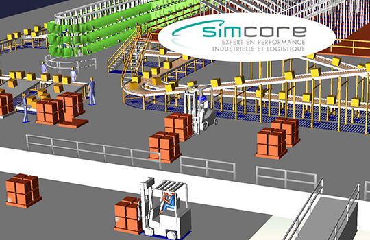 Simulación de flujos con Simcore