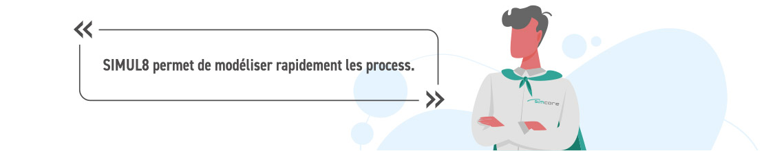 SIMUL8 permet de modéliser rapidement les process.