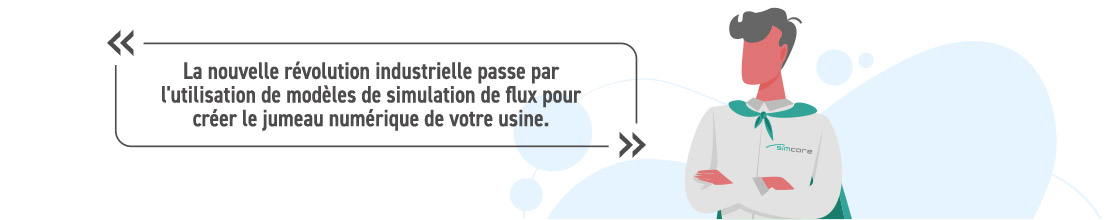 La nouvelle révolution industrielle passe par l'utilisation de modèles de simulation de flux pour créer le jumeau numérique de votre usine.