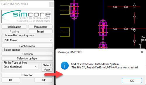 Extraction-Cad2sim