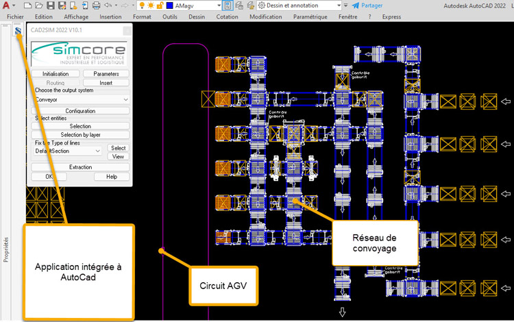 Ouverture d'un plan autocad