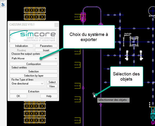 Selection AGV Autocad